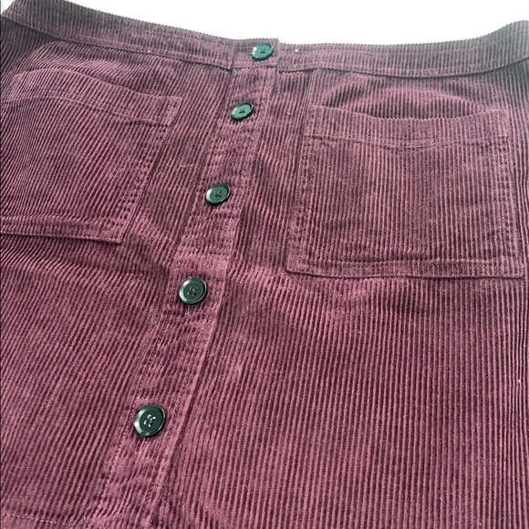 GAP Corduroy Mini Skirt - Deep Purple size Large - Picture 5 of 9